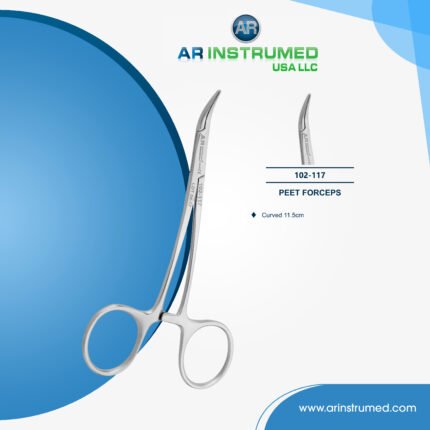 Peet Forceps Curved 11.5cm