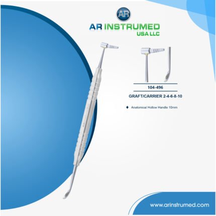 Graft/Carrier 2-4-6-8-10 Anatomical Hollow Handle 10mm
